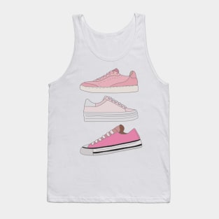 3 pink trainers Tank Top